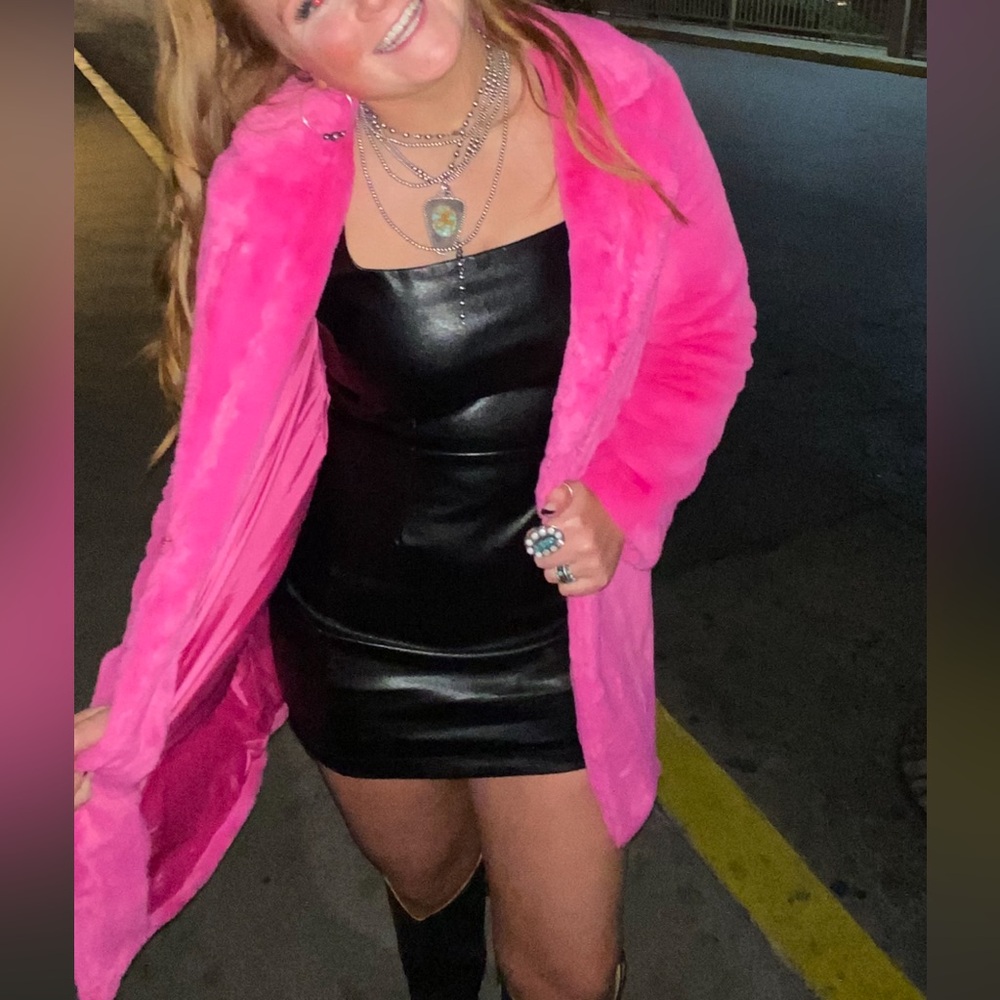 TCEC Pleather Mini Dress